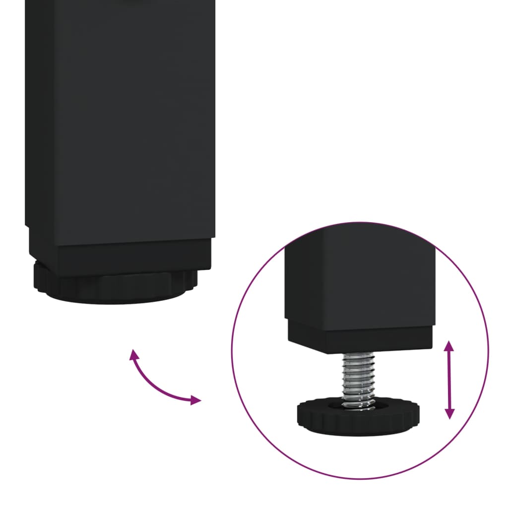 tv-bord 102x33x45 cm konstrueret træ og jern røget egetræsfarve