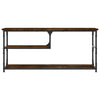 tv-bord 103x38x46,5 cm konstrueret træ og stål røget eg