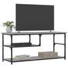 tv-bord 100x33x41 cm konstrueret træ og stål grå sonoma-eg