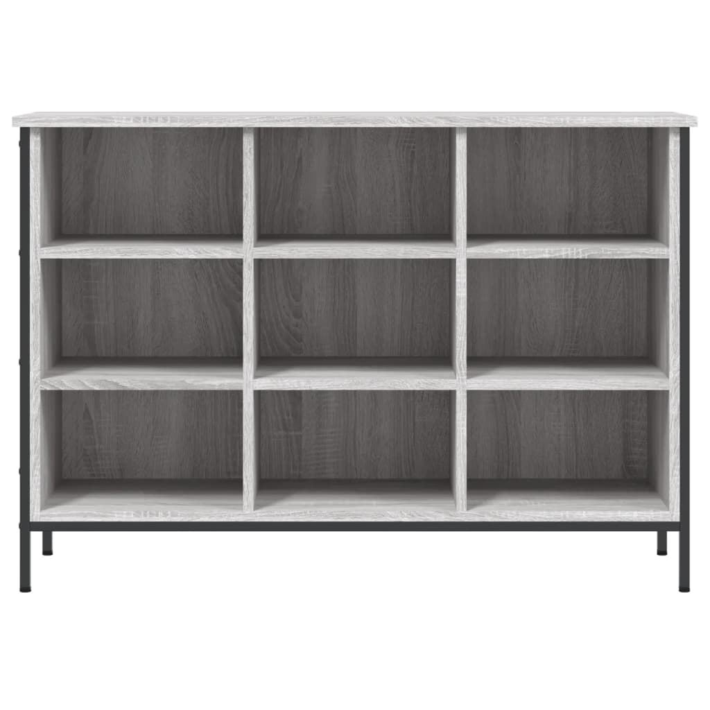 skoskab 100x35x70 cm konstrueret træ grå sonoma-eg