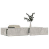 tv-skab med LED-lys 90x35x15,5 cm betongrå