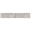 tv-skab med LED-lys 90x35x15,5 cm betongrå