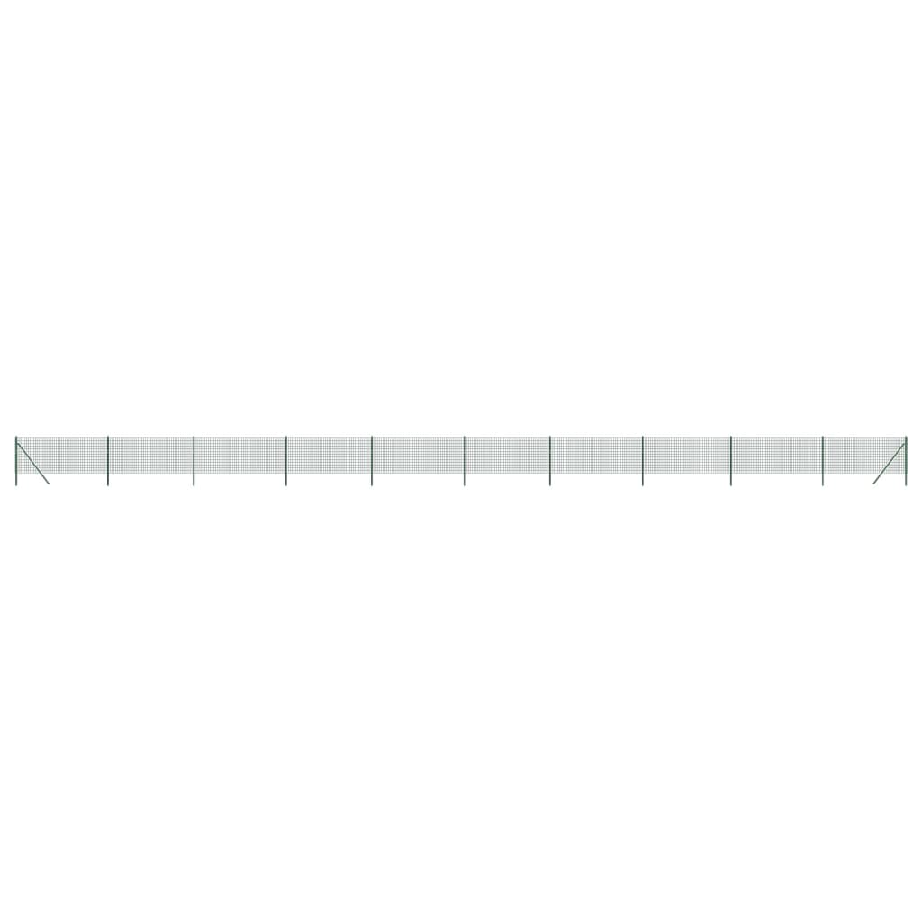 trådhegn 0,8x25 m galvaniseret stål grøn