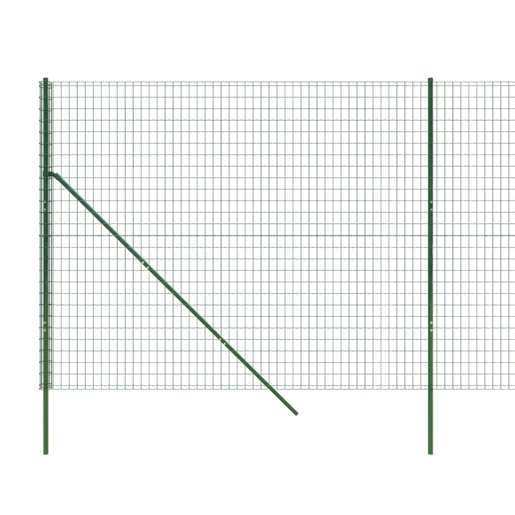 trådhegn 1,6x25 m galvaniseret stål grøn