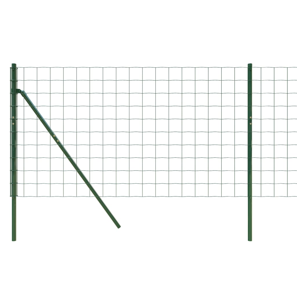 trådhegn 1x10 m galvaniseret stål grøn