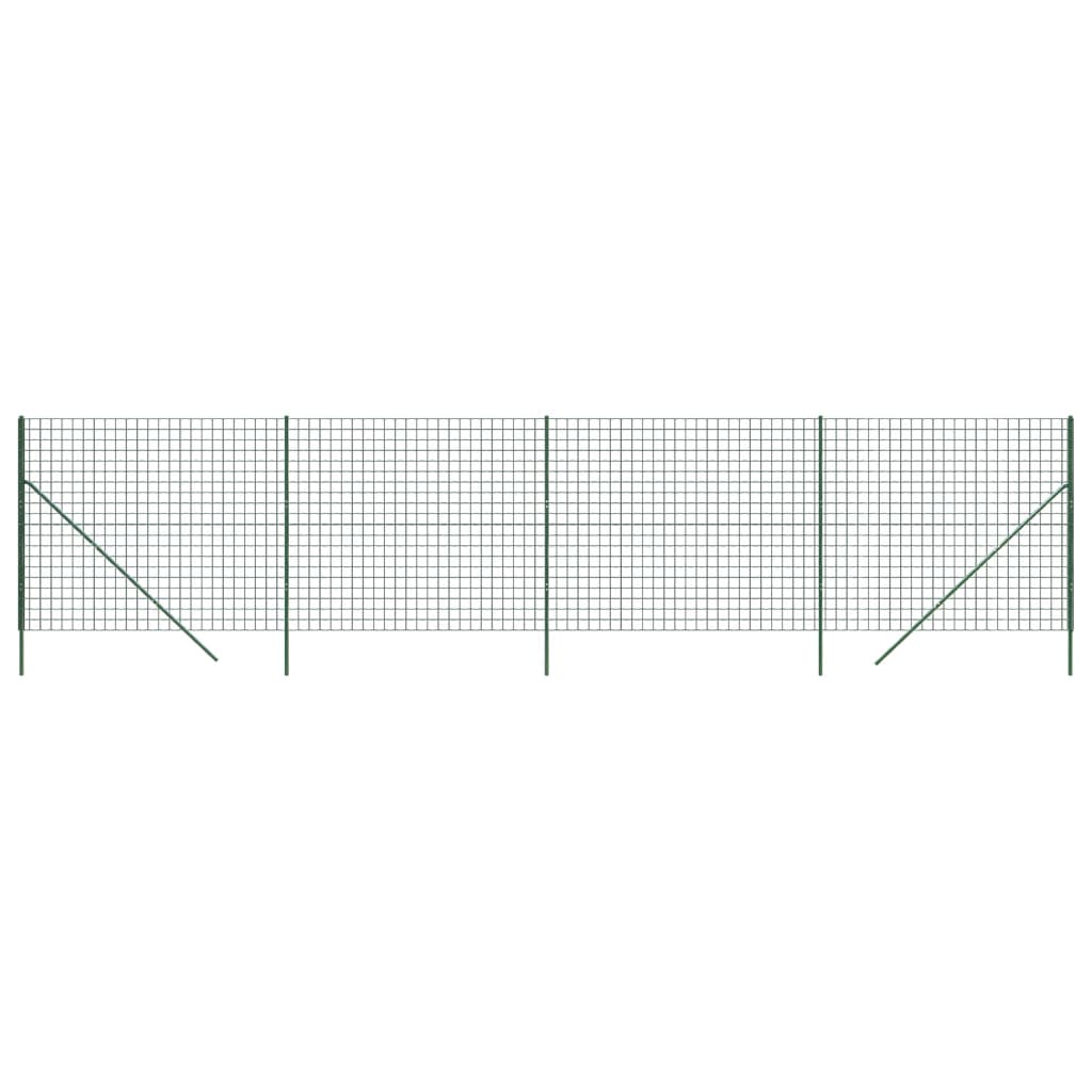 trådhegn 1,6x10 m galvaniseret stål grøn