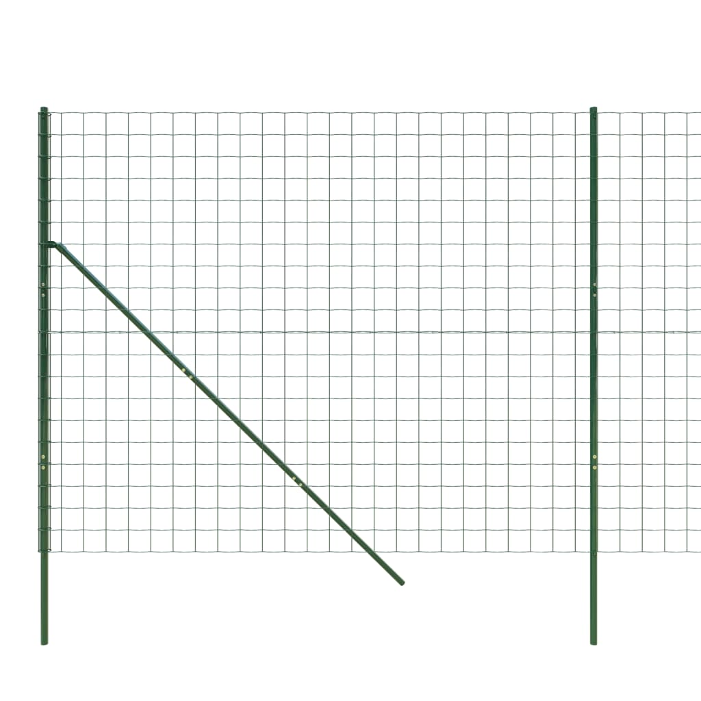 trådhegn 1,6x10 m galvaniseret stål grøn