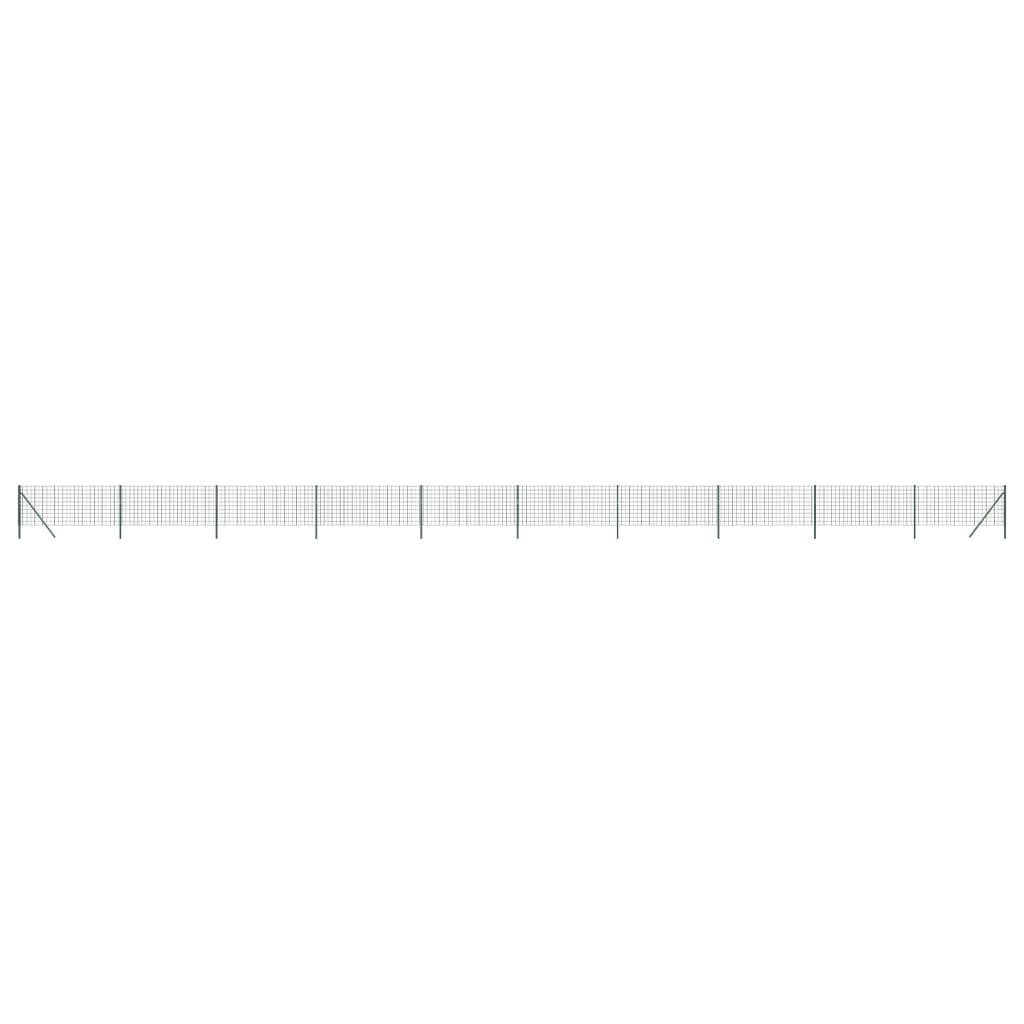 trådhegn 0,8x25 m galvaniseret stål grøn
