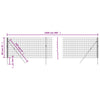 trådhegn 0,8x25 m galvaniseret stål grøn