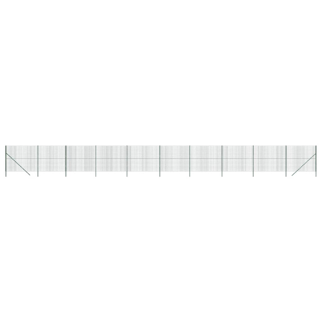 trådhegn 2x25 m galvaniseret stål grøn