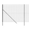 trådhegn 1,6x10 m galvaniseret stål antracitgrå