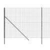 trådhegn 2,2x10 m galvaniseret stål antracitgrå