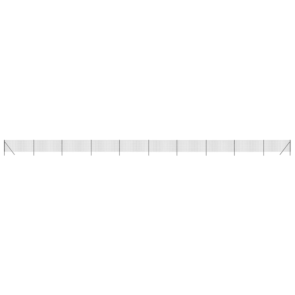 trådhegn 1x25 m galvaniseret stål antracitgrå