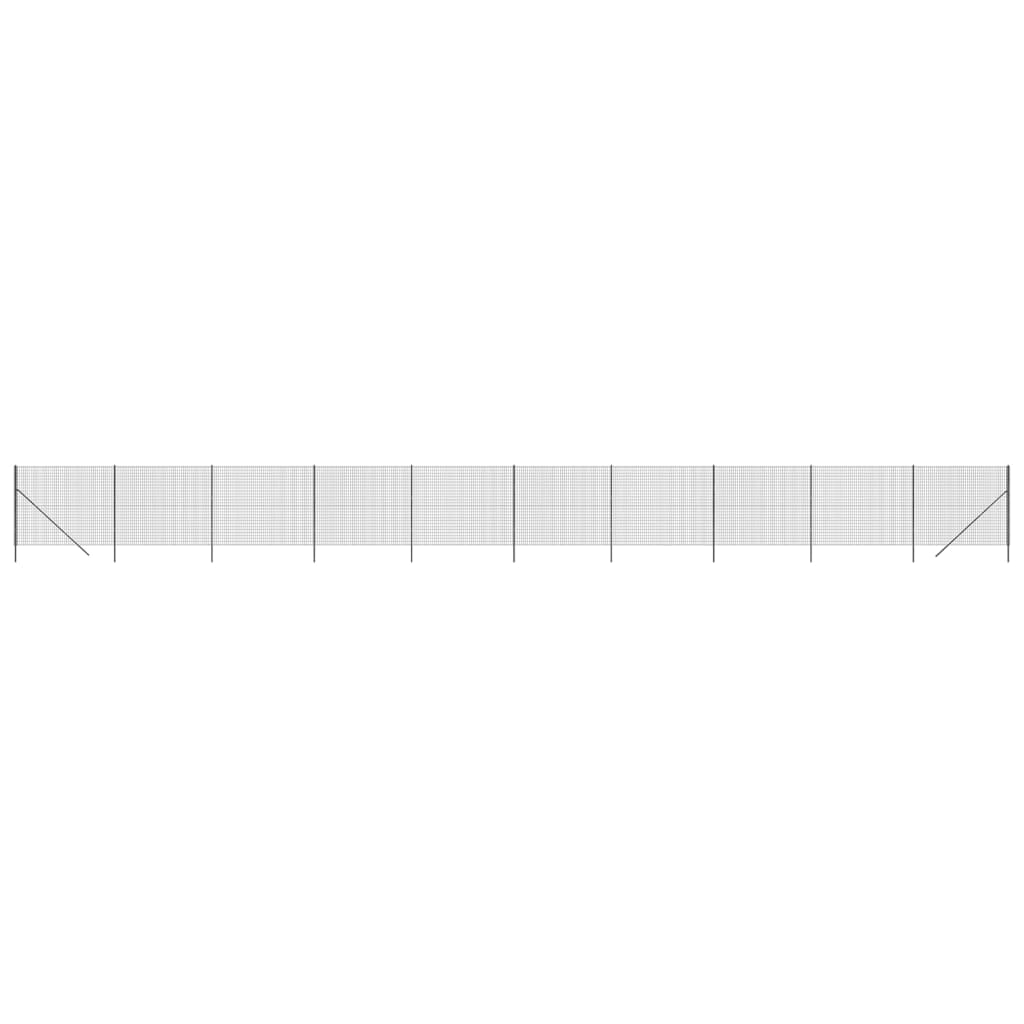trådhegn 2,2x25 m galvaniseret stål antracitgrå