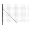 trådhegn 1,8x10 m galvaniseret stål antracitgrå