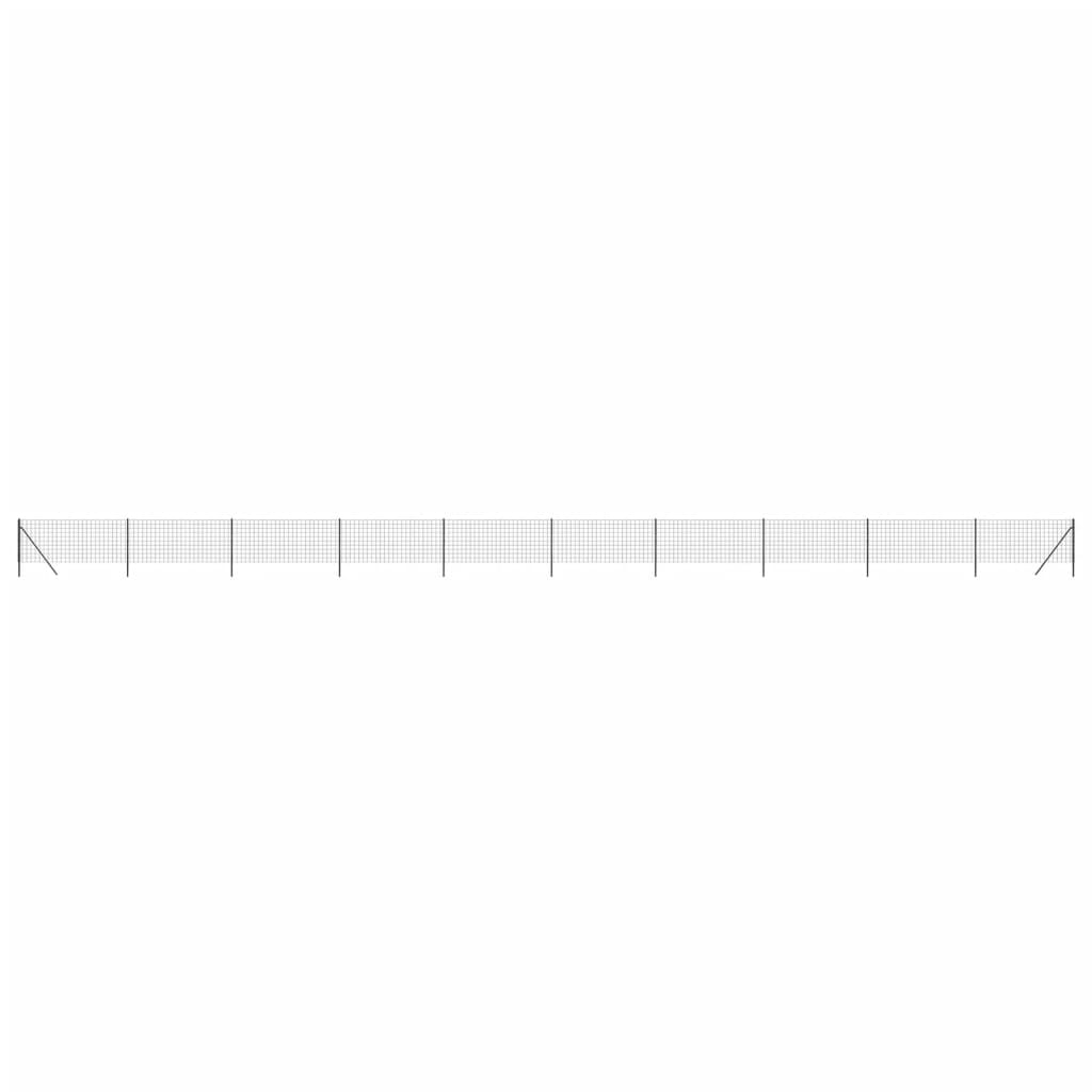 trådhegn 0,8x25 m galvaniseret stål antracitgrå