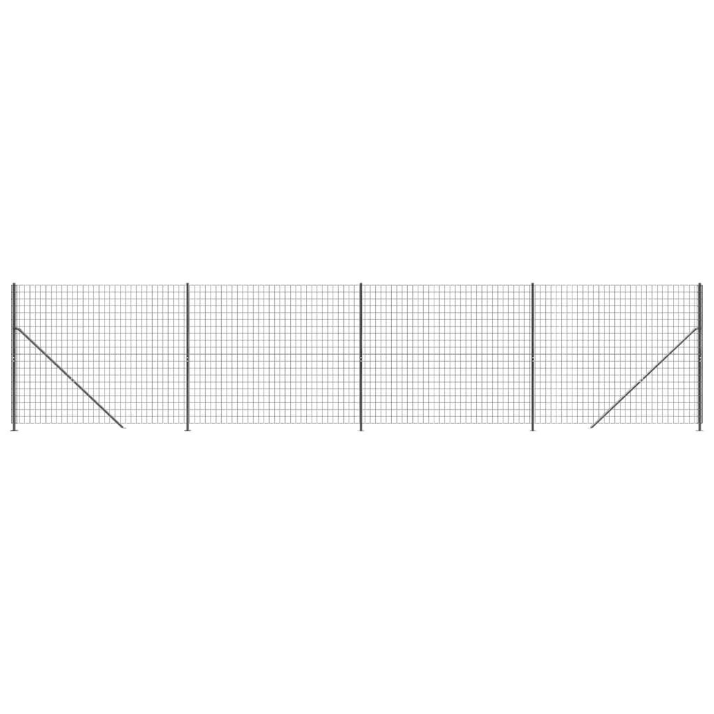 trådhegn med flange 1,6x10 m antracitgrå