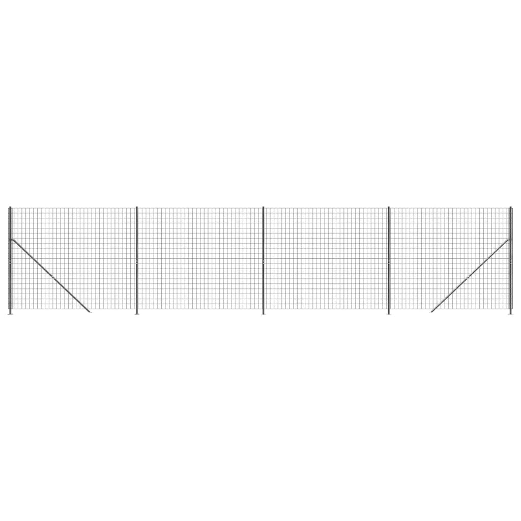 trådhegn med flange 2,2x10 m antracitgrå