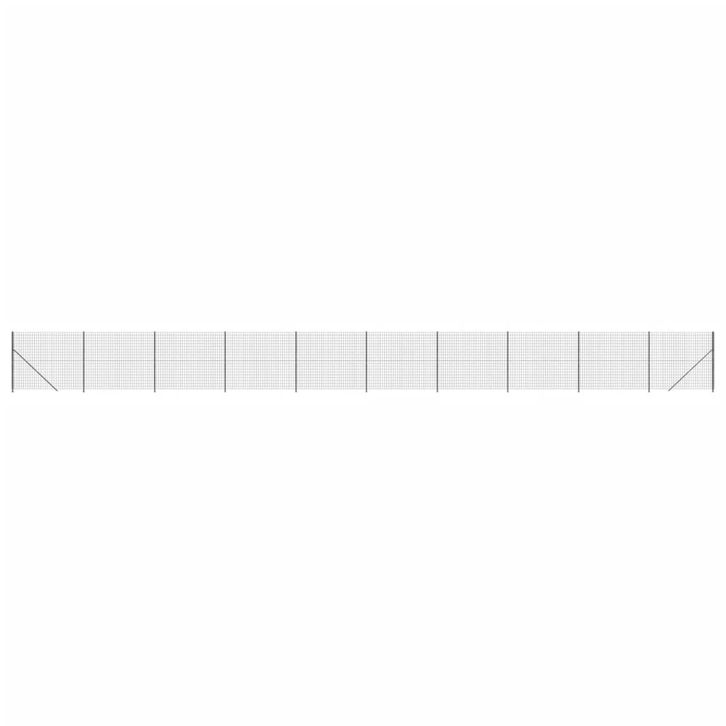 trådhegn med flange 1,4x25 m antracitgrå