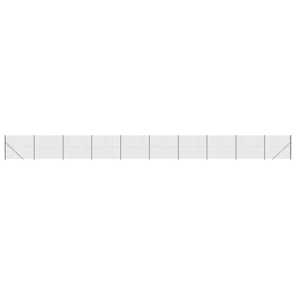 trådhegn med flange 1,6x25 m antracitgrå