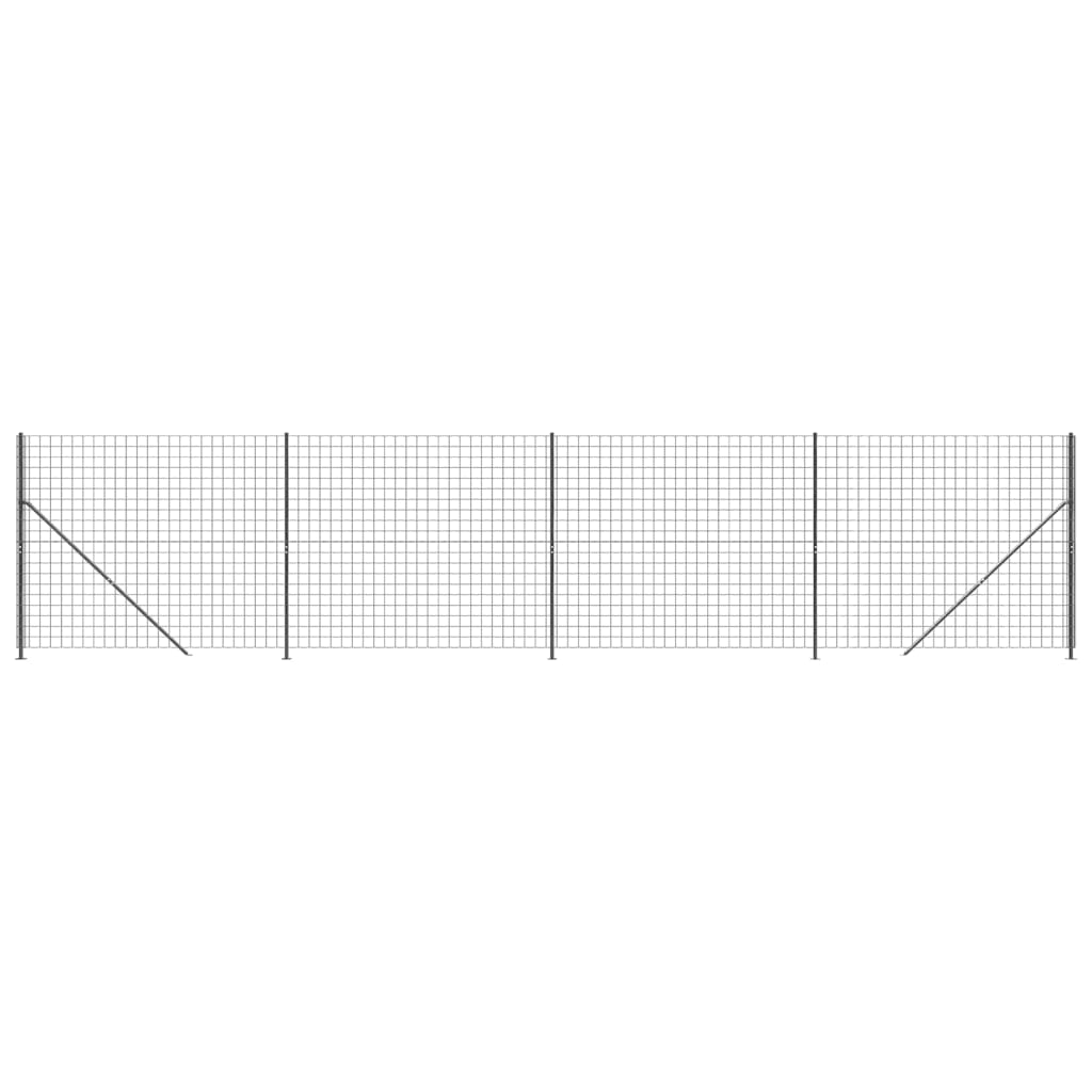 trådhegn med flange 2x10 m antracitgrå