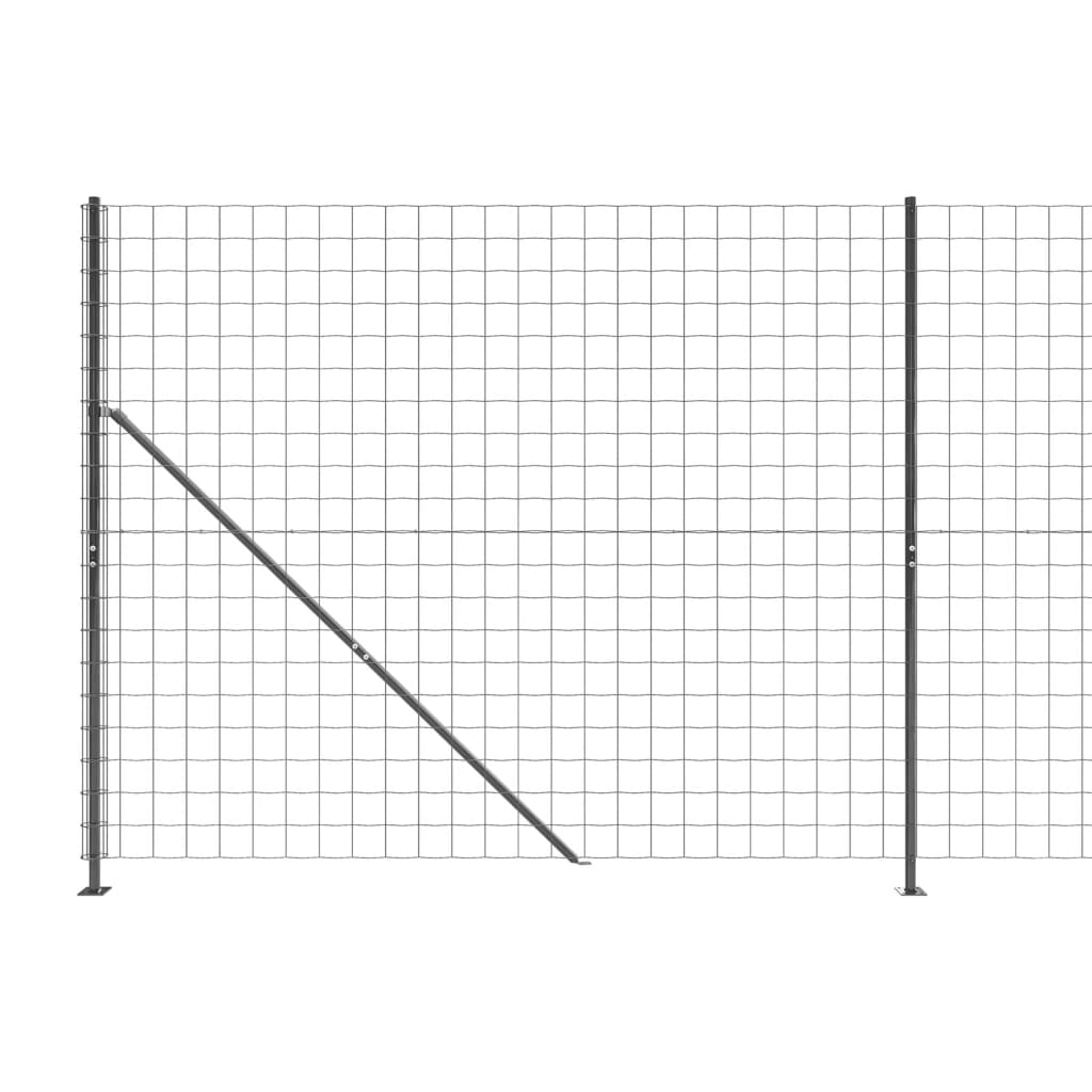 trådhegn med flange 2x10 m antracitgrå
