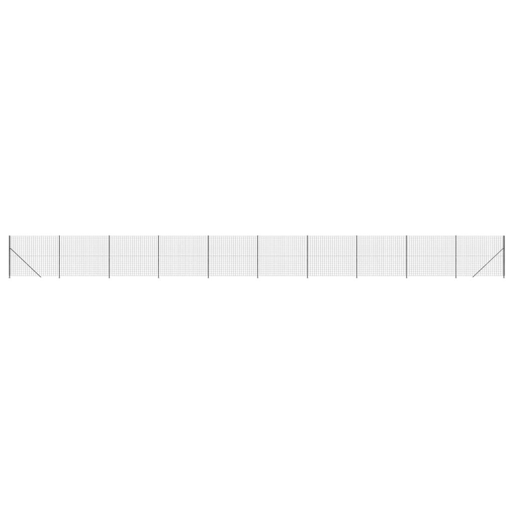 trådhegn med flange 1,4x25 m antracitgrå