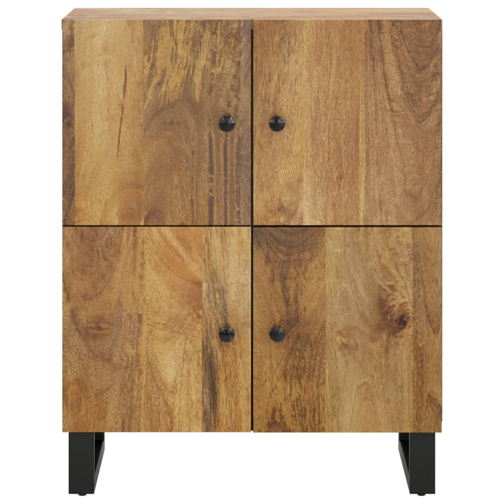 skænk med 4 låger 60x33x75 cm massivt mangotræ