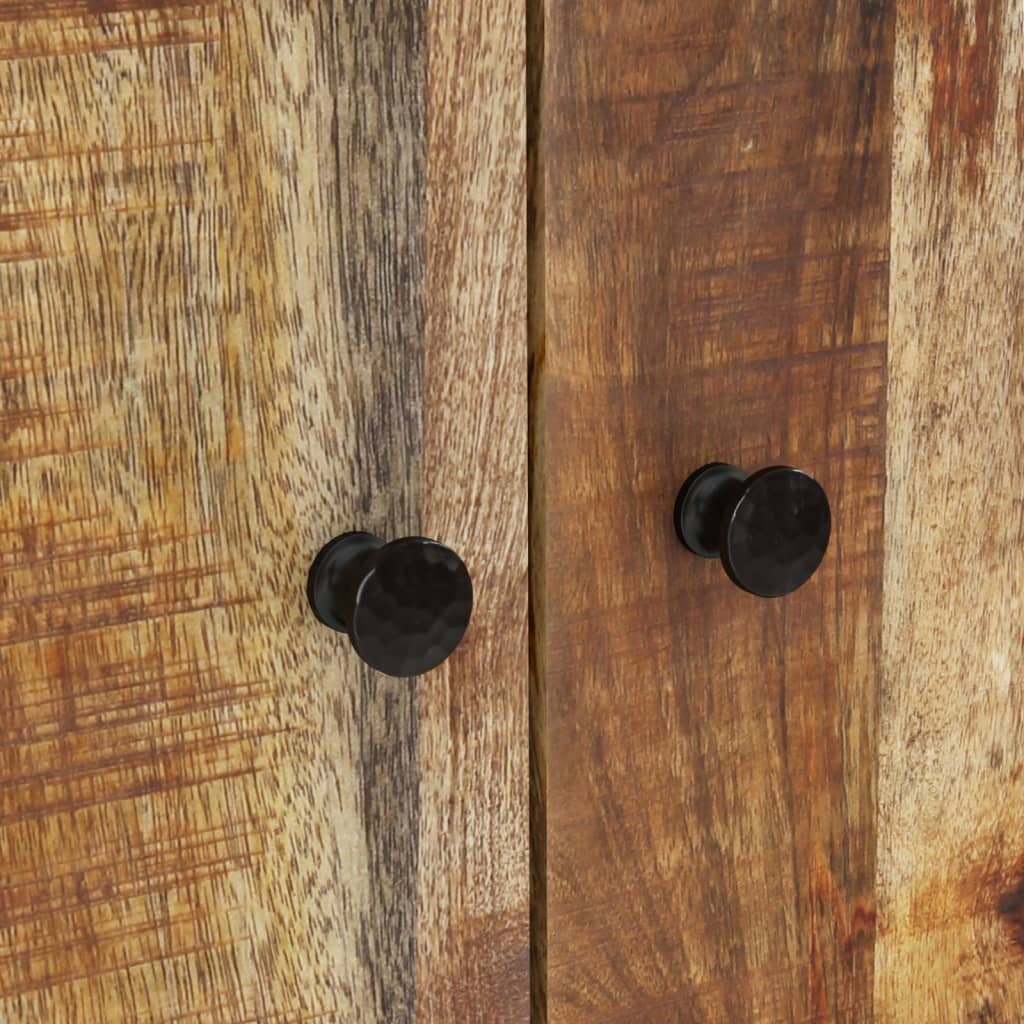 skab med skuffe 60x33x100 cm massivt mangotræ og jern