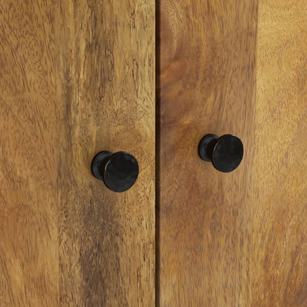 skab med skuffe 60x33x100 cm massivt mangotræ og jern