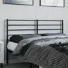 sengegavl 140 cm metal sort