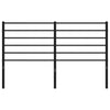 sengegavl 140 cm metal sort