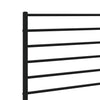 sengegavl 140 cm metal sort