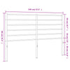 sengegavl 140 cm metal sort