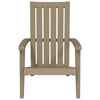 Adirondack-havestole 2 stk. polypropylen lysebrun