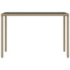 spisebordssæt til haven 6 dele med hynder polyrattan beige