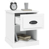 sengeborde 2 stk. 39x39x47,5 cm konstrueret træ hvid