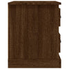 sengeborde 2 stk. 39x39x47,5 cm konstrueret træ brunt eg