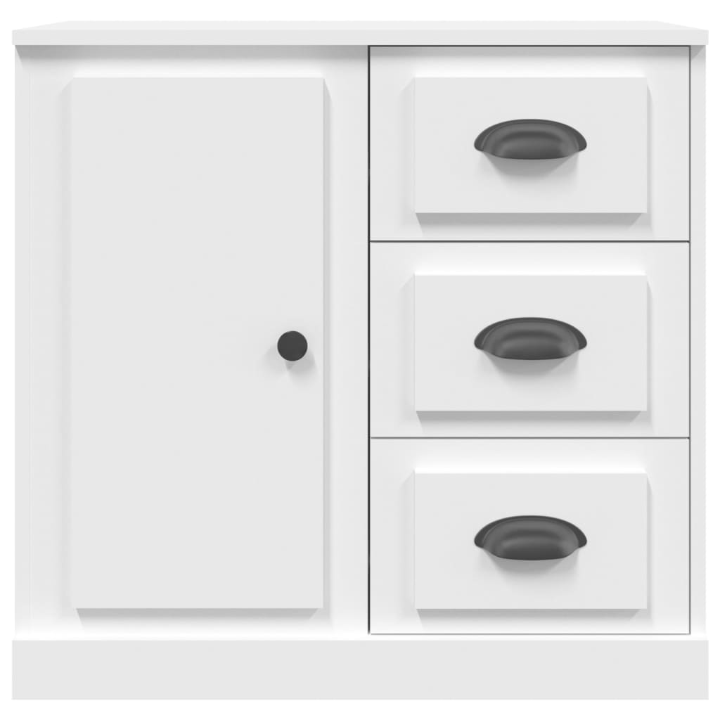 skænk 70x35,5x67,5 cm konstrueret træ hvid