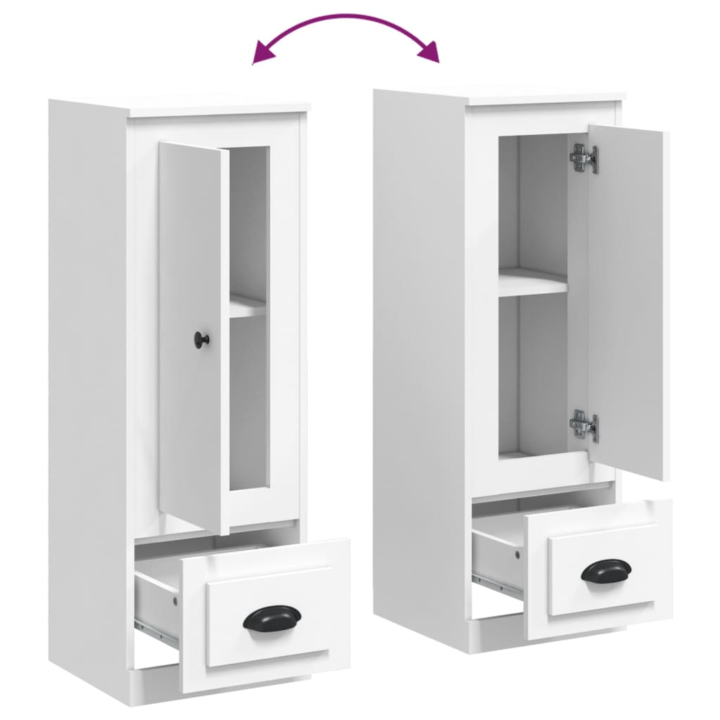 skab 36x35,5x103,5 cm konstrueret træ hvid