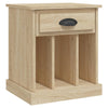 sengeborde 2 stk. 43x36x50 cm sonoma-eg