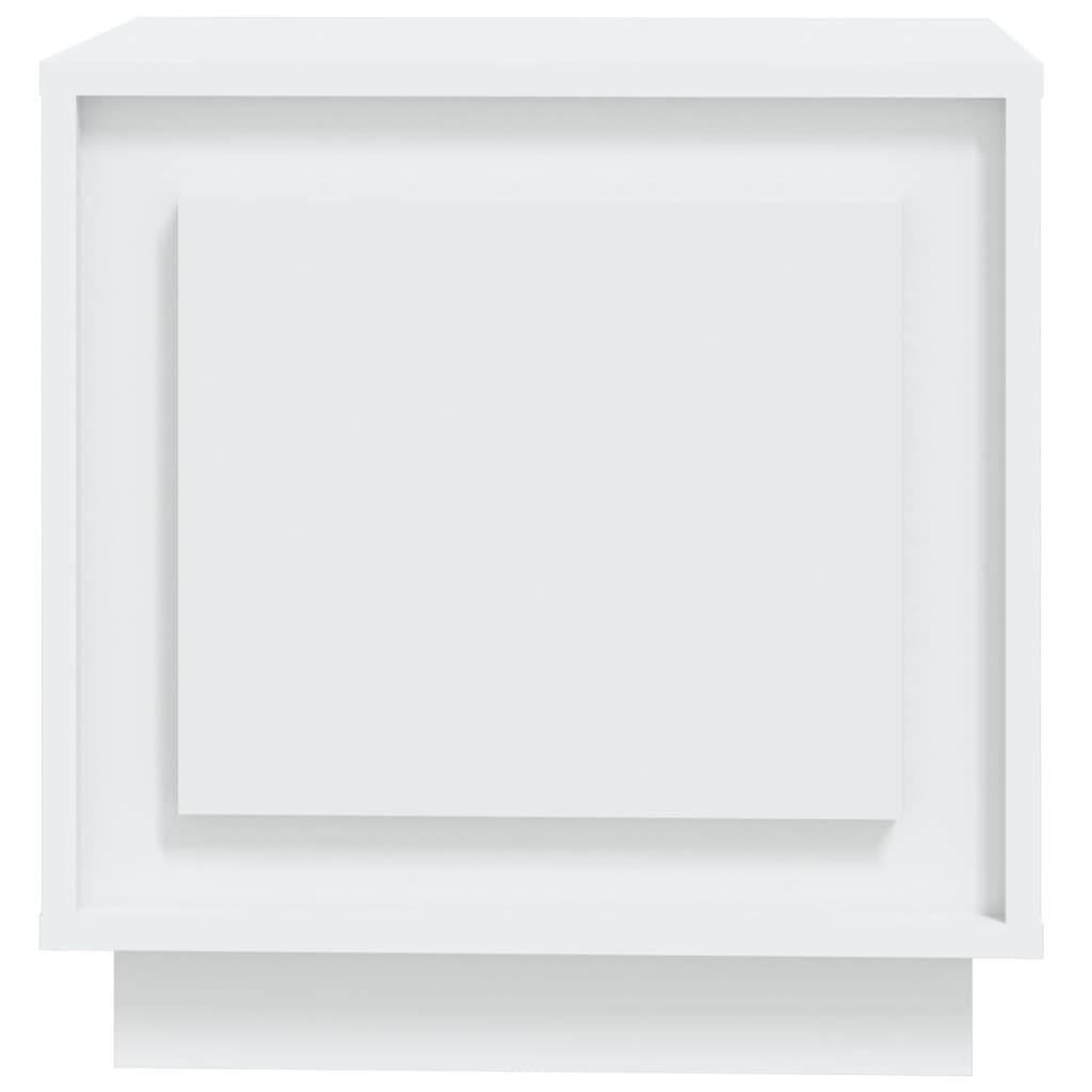 sengeborde 2 stk. 44x35x45 cm konstrueret træ hvid