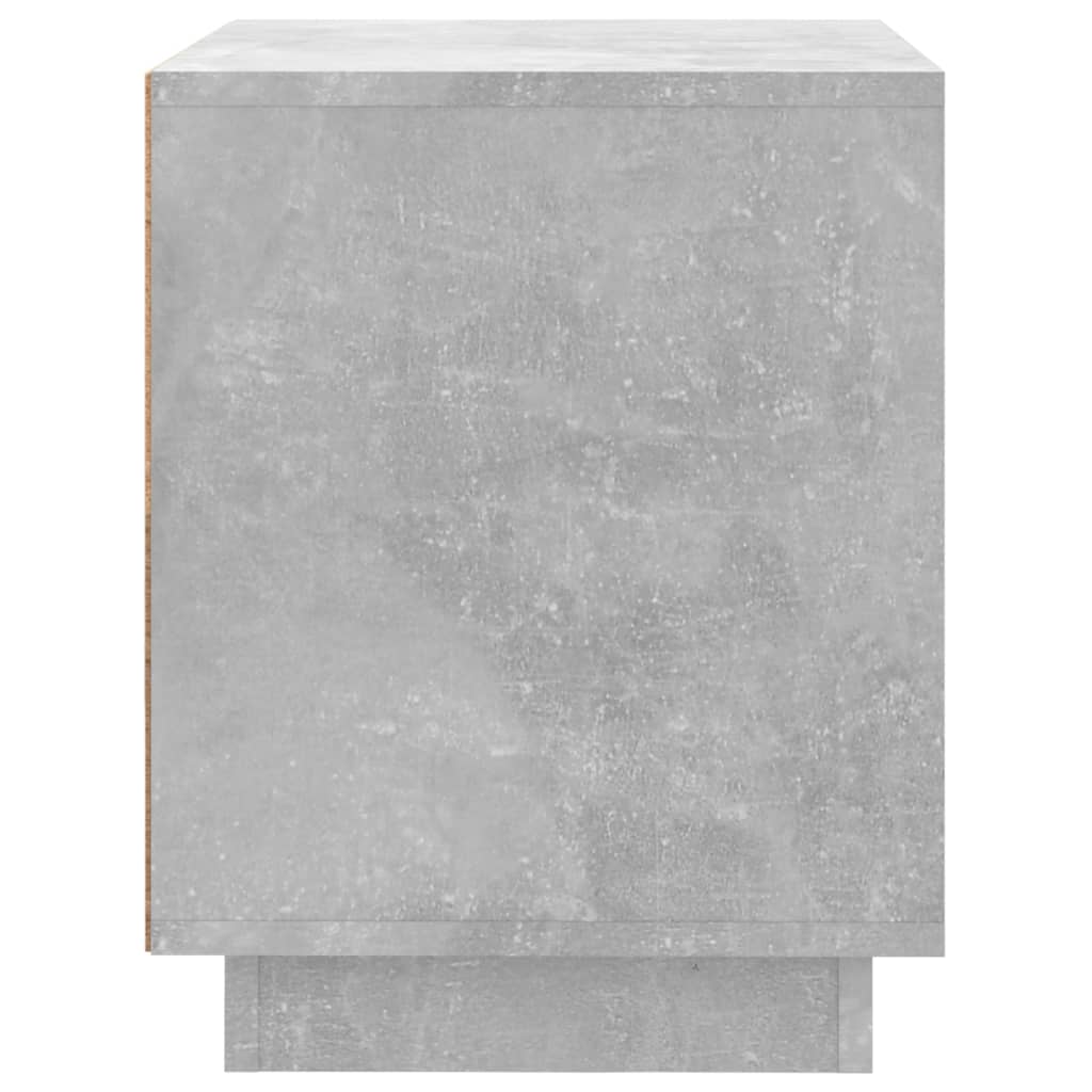 sengebord 44x35x45 cm konstrueret træ betongrå