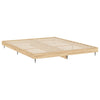 sengeramme 150x200 cm uden madras konstrueret træ sonoma-eg