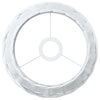 lampeskærm til loftlampe Ø25x17 cm flet hvid