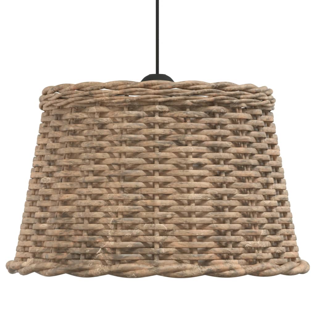 lampeskærm til loftlampe Ø45x28 cm flet brun