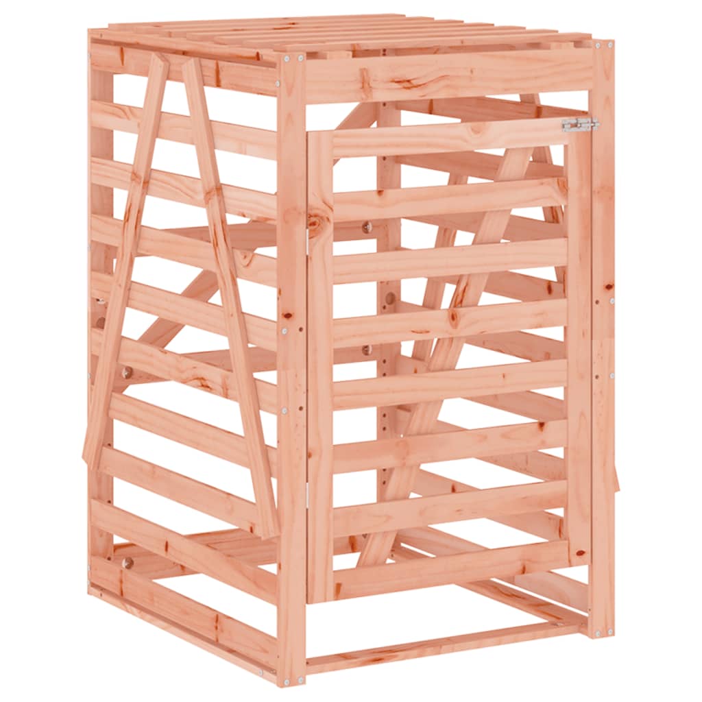 skraldespandsskjuler 84x90x128,5 cm massivt douglasgran
