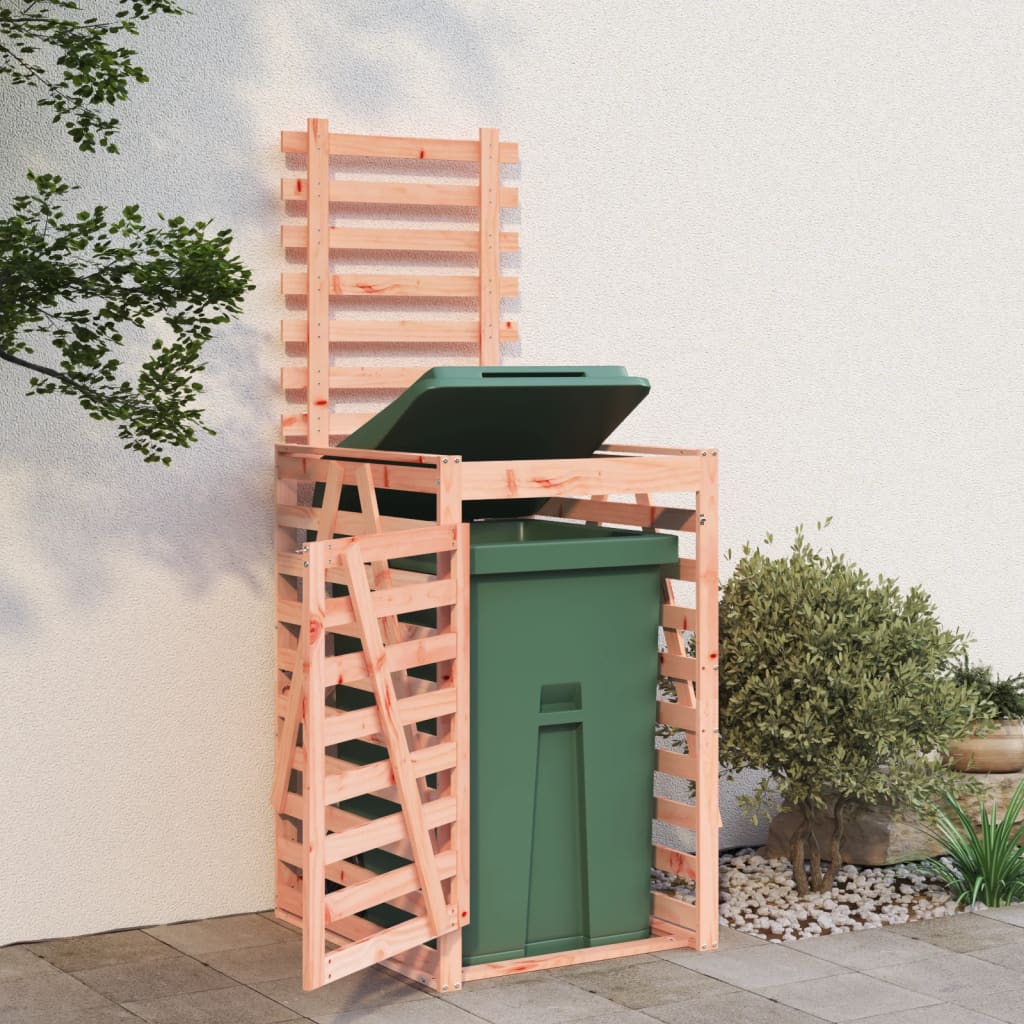 skraldespandsskjuler 84x90x128,5 cm massivt douglasgran
