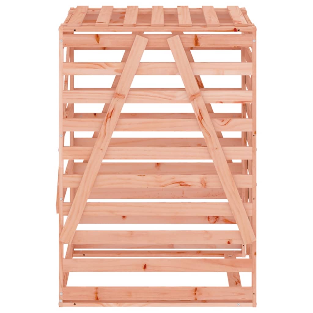 skraldespandsskjuler 84x90x128,5 cm massivt douglasgran