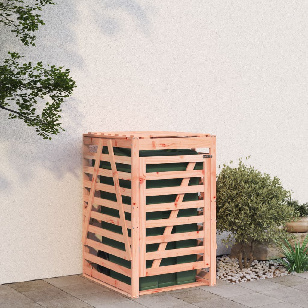 skraldespandsskjuler 84x90x128,5 cm massivt douglasgran